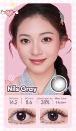 [0.00 s/d -6.00] Magister Softlens Minus NILS Seris 14.2mm Soflen 6Bulan Nils Brown