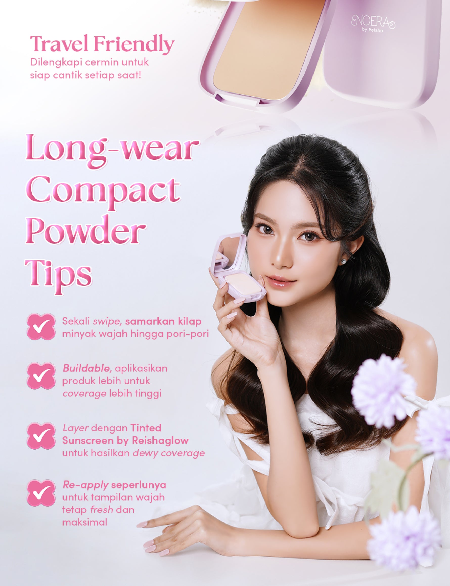 Noera Compact Powder | Bedak Padat Blur Matte Effect