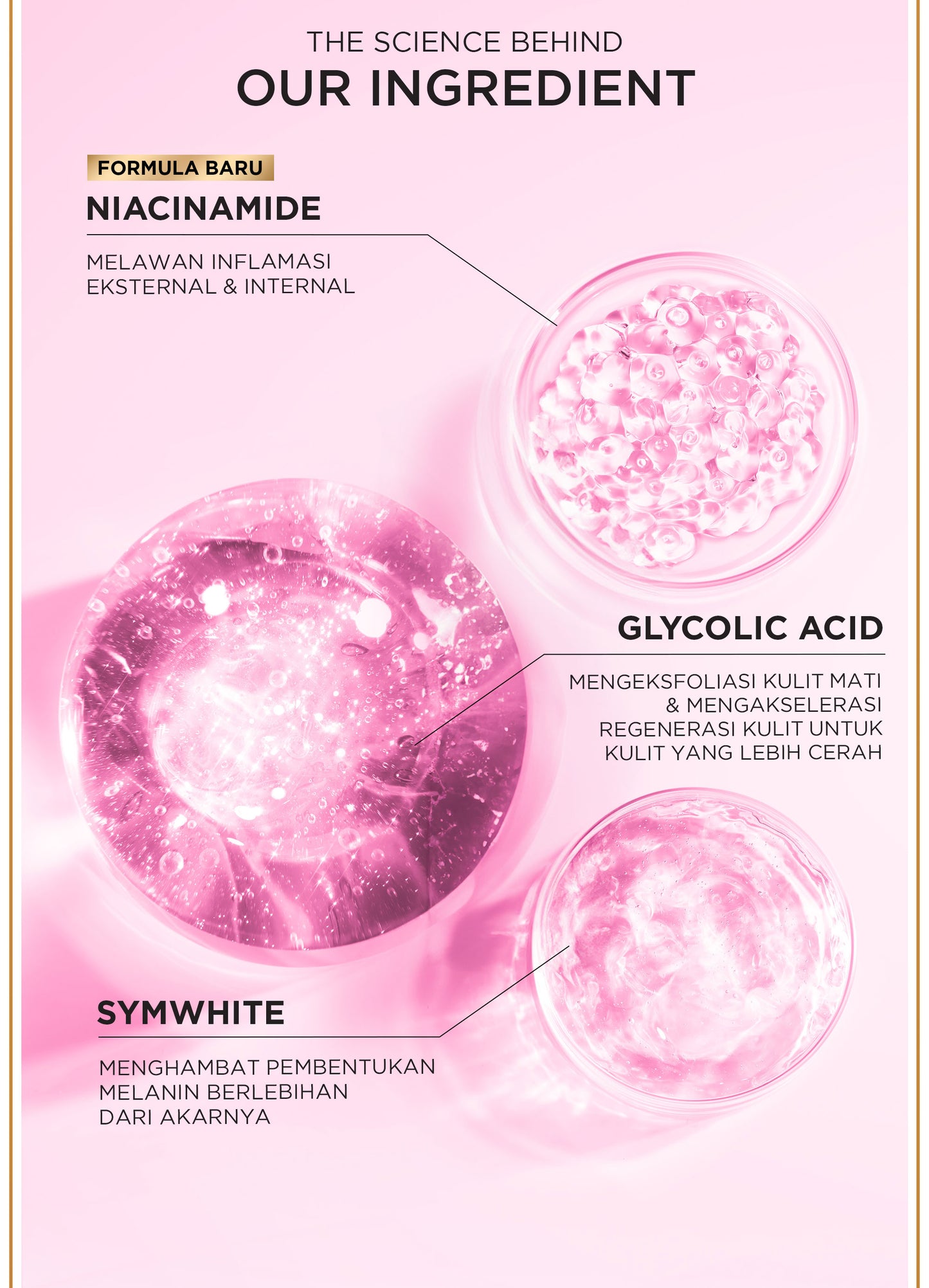 L'Oreal Paris Glycolic Bright Glowing Day Cream SPF 17/30 - 15/50ml (Krim Siang  Pelembab Loreal Glyco Acid AHA Exfoliating Anti Dark Spot Wajah Peeling Muka)