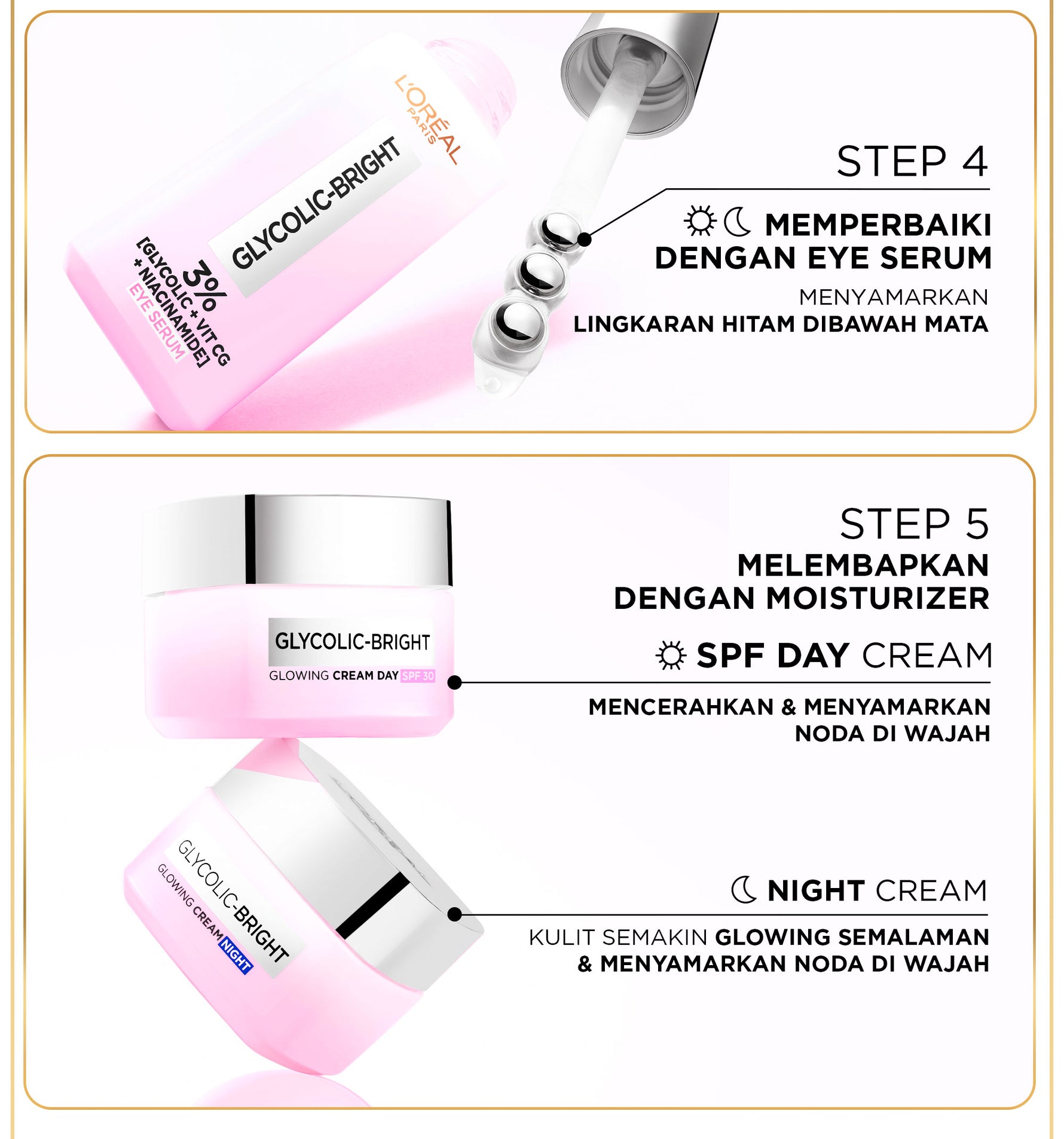L’Oreal Paris Glycolic Bright Peeling Toner - 25 (Kulit Cerah, Halus dan Glowing dalam 30 detik)  Kulit Kusam, Noda Hitam, Bekas Jerawat, Eksfoliasi  Brightening