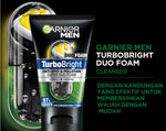 [PAKET HEMAT ISI 2] GARNIER Men Facial Wash Turbo Bright Super Duo Foam Skincare 100ml Sabun Cuci Muka Pria Face Wash Pembersih Wajah Sabun Muka Glowing dan Memutihkan