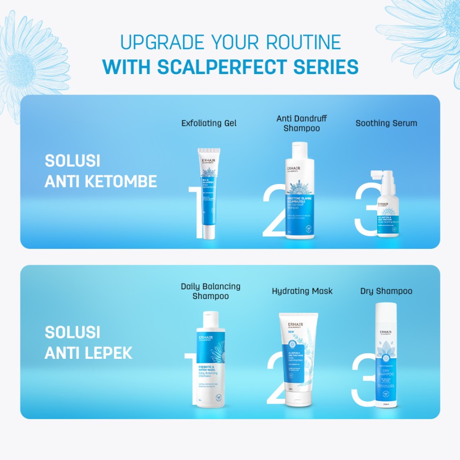 [SPECIAL BUNDLE 2IN1] SCALPERFECT Shampoo + Eksfoliasi ketombe | Perawatan Rambut Berketombe| Rambut Lepek | Rambut Lepek Berminyak