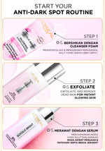 L'Oreal Paris Glycolic Bright Daily Cleanser Foam - 50/100ml Skin Facial Wash Loreal Glyco Acid AHA Exfoliating Anti Dark Spot Wajah Peeling Muka
