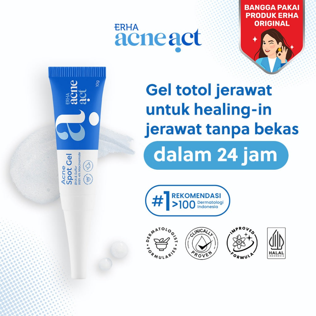 ERHA Acneact Acne Clean & Cure Set - Perawatan Untuk Kulit Berjerawat dan Berminyak