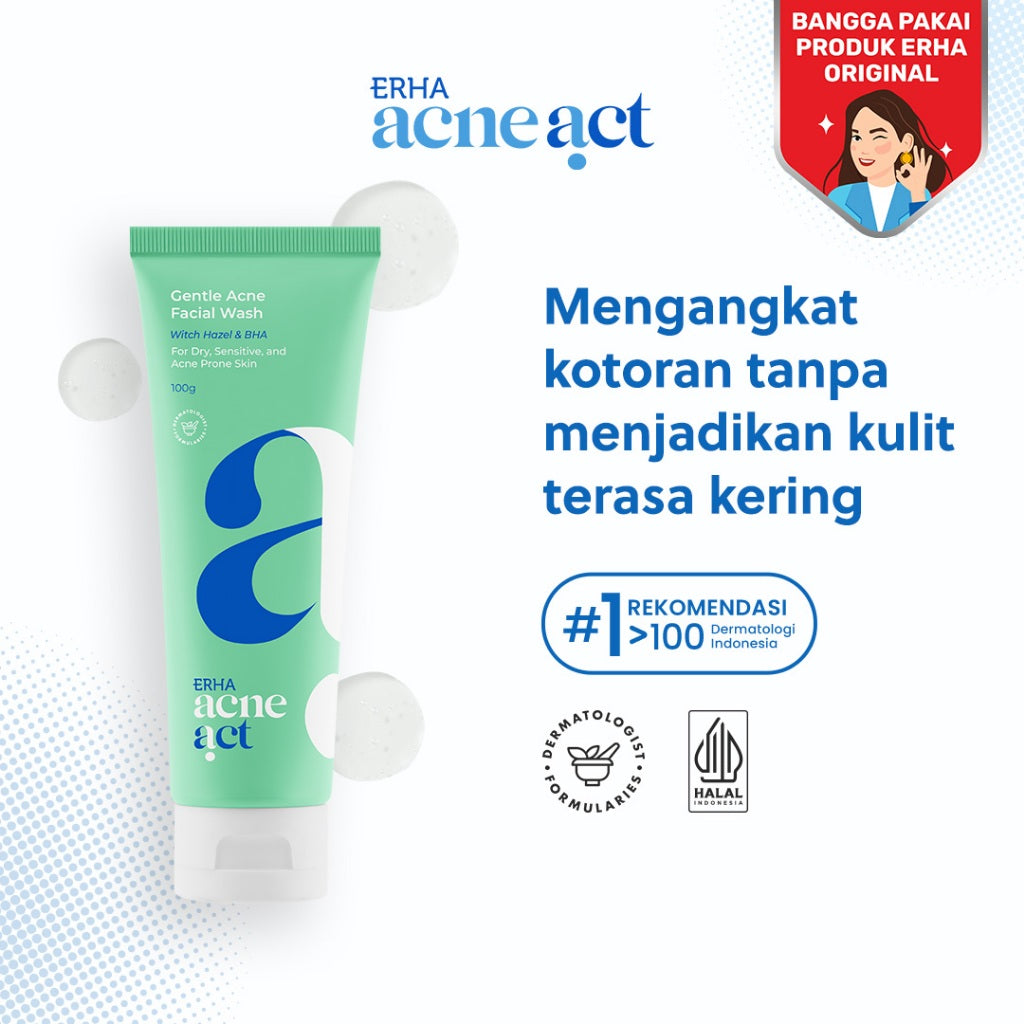 ERHA Acneact Acne Clean & Cure Set - Perawatan Untuk Kulit Berjerawat dan Berminyak