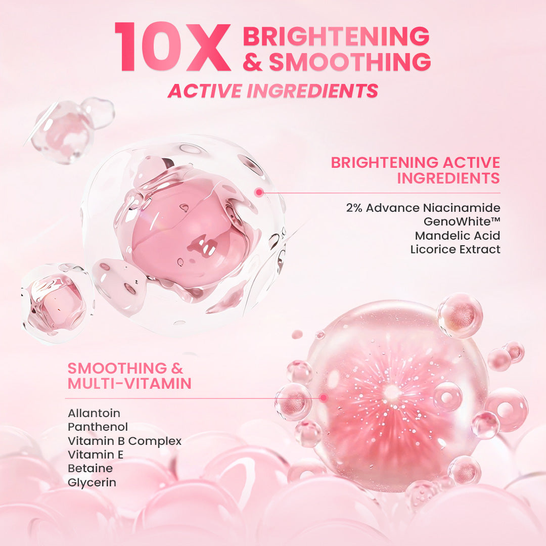 【5pcs Hemat】Hanasui Glow Expert Gentle Cleanser New Improved Formula - Sabun Cuci Muka Foam Cerah & Kurangi Kusam Lembut Tidak Ketarik