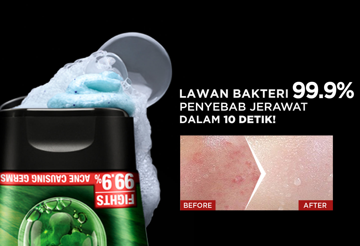 [PAKET HEMAT ISI 2] GARNIER Men Facial Wash Acno Fight Anti-Acne Scrub In Foam Skin Care 100ml Salicylic Actives + Herba Repair Skincare sabun cuci muka pria face wash pembersih wajah
