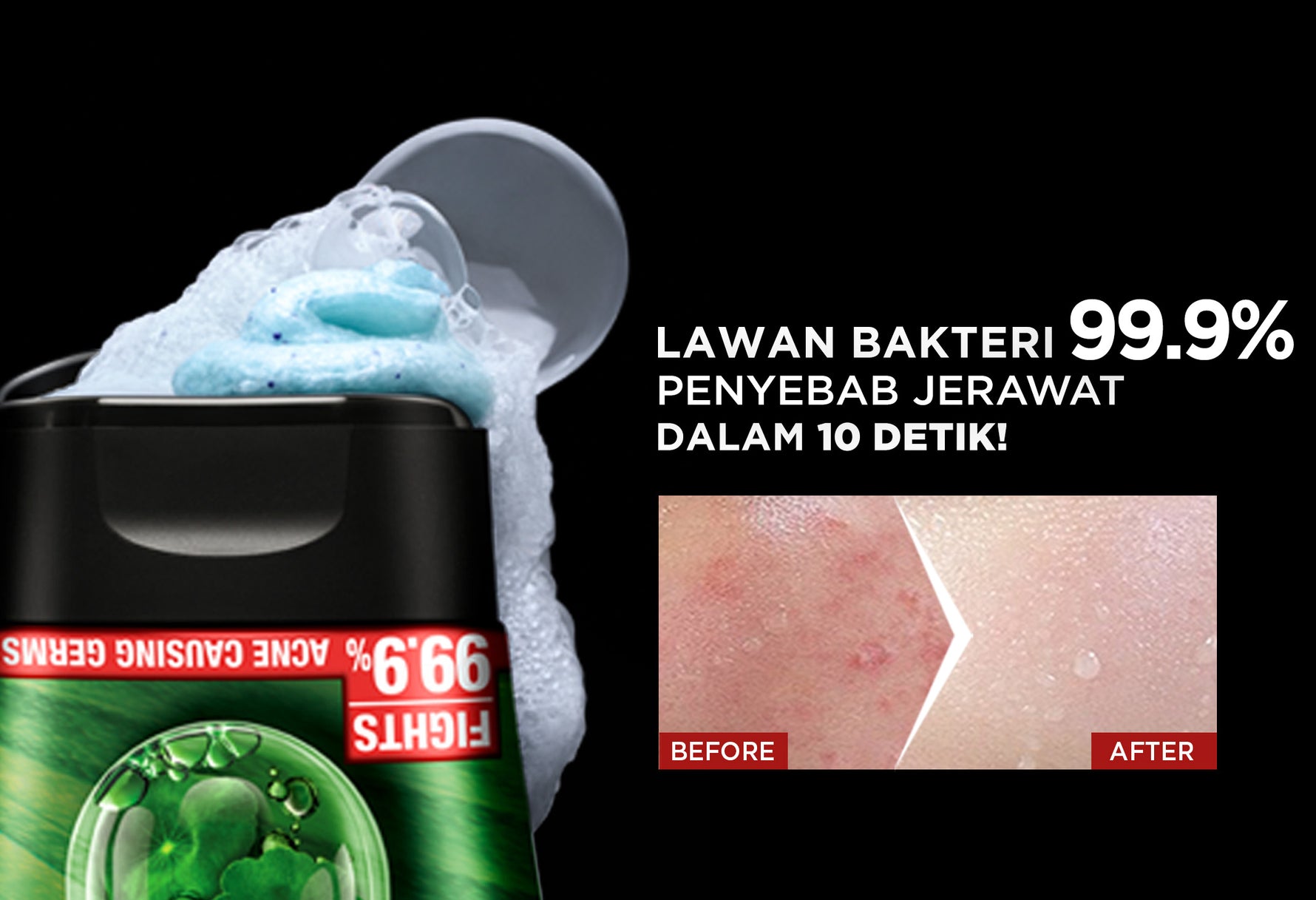 [PAKET HEMAT ISI 2] GARNIER Men Facial Wash Acno Fight Anti-Acne Scrub In Foam Skin Care 100ml Salicylic Actives + Herba Repair Skincare sabun cuci muka pria face wash pembersih wajah