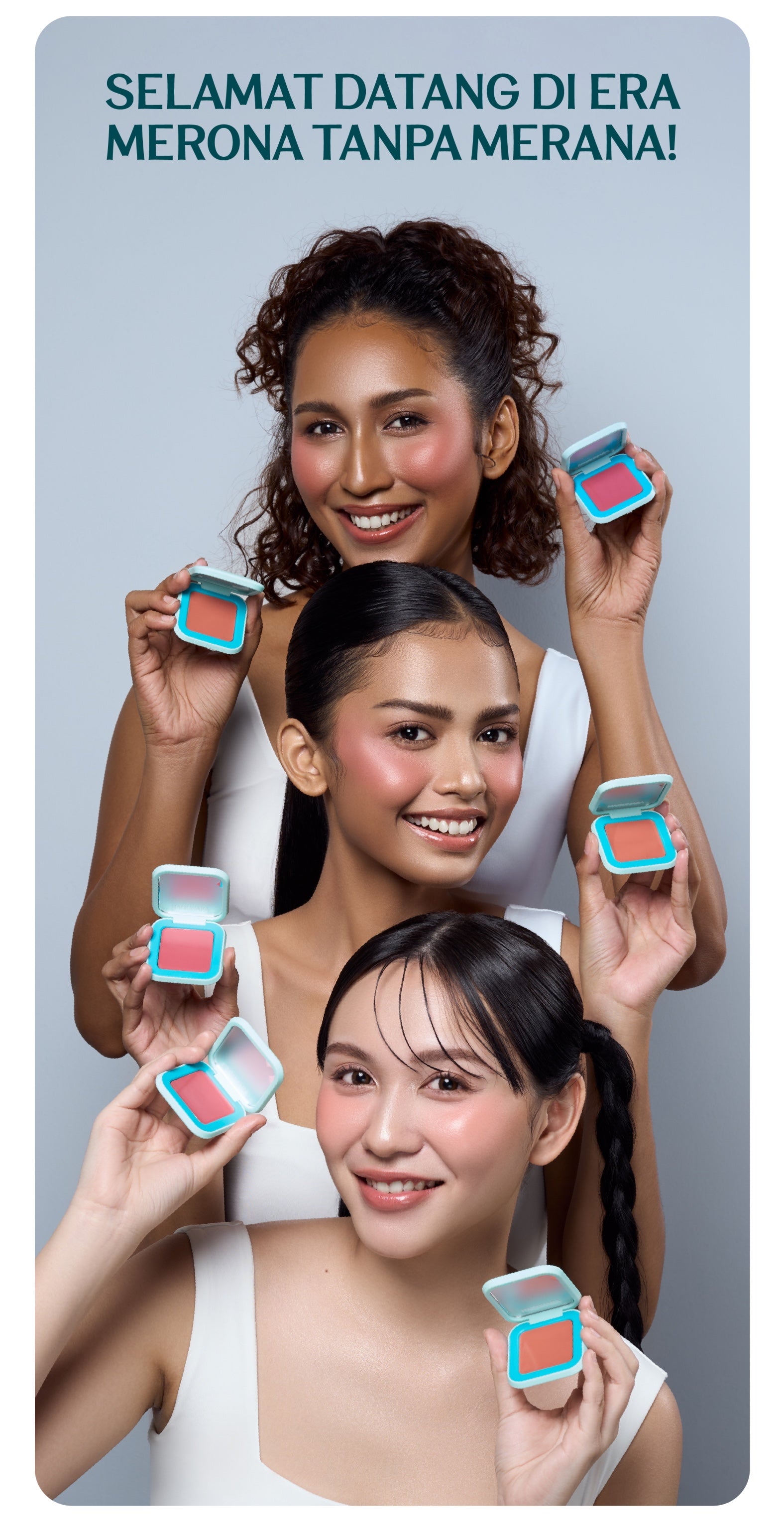 Haquhara Blushy Ever After Cream Blush / Blush On Cream / Perona Wajah Shades Pink / Peach