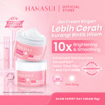 Hanasui Glow Expert Day Cream New Improved Formula - Gel Cream Ringan No Whitecast Mencerahkan & Kurangi Bintik Hitam - Niacinamide & Genowhite