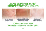 YOU Sunbrella Pro Acnecare Shield Sunscreen SPF 50+ PA++++ Acne Sunscreen Skincare  Collection Sunscreen Acne Prone Skin Melindungi dari Jerawat dan Sinar UV