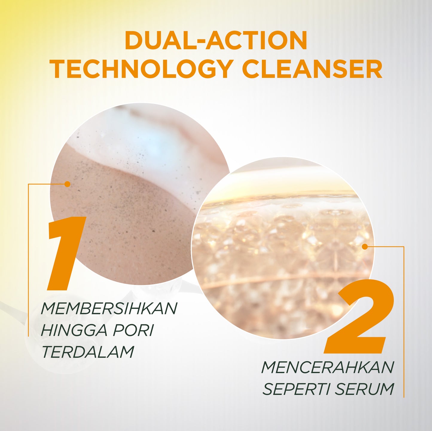 GARNIER Facial Wash Bright Complete Vitamin C Serum Cleanser 100ml Paket Skincare Pembersih Wajah Mencerahkan Seperti Serum Wash Sabun Cuci Muka Sabun Muka Glowing dan Memutihkan Moisturizer Sunscreen
