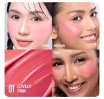 Haquhara Blushy Ever After Cream Blush / Blush On Cream / Perona Wajah Shades Pink / Peach
