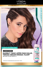 [BARU] L'Oreal Paris Hyaluron Pure 72H Rehydrating Conditioner - Perawatan Rambut Bebas Lepek dan Rambut Halus tahan hingga 72jam -  265ml - Kulit Kepala Berminyak dan Rambut Kering
