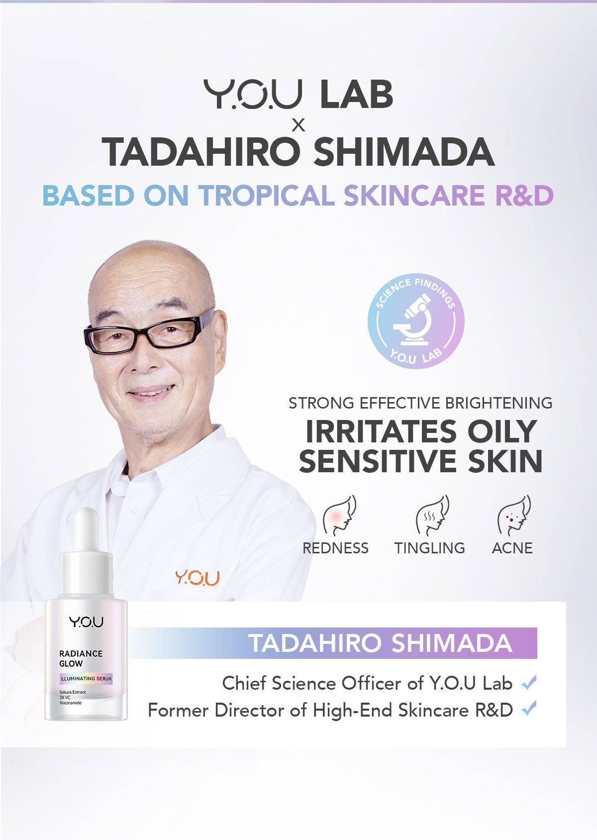 YOU Radiance Glow Illuminating Serum Brightening Vitamin C Niacinamide Gentle Glowing Skin