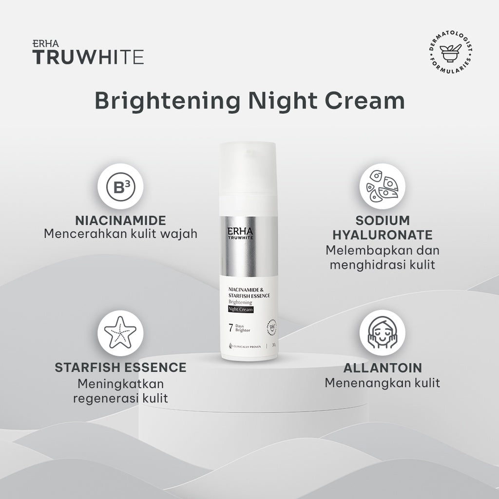 Erha Truwhite Brightening Day & Night - Moisturizer Pagi & Malam