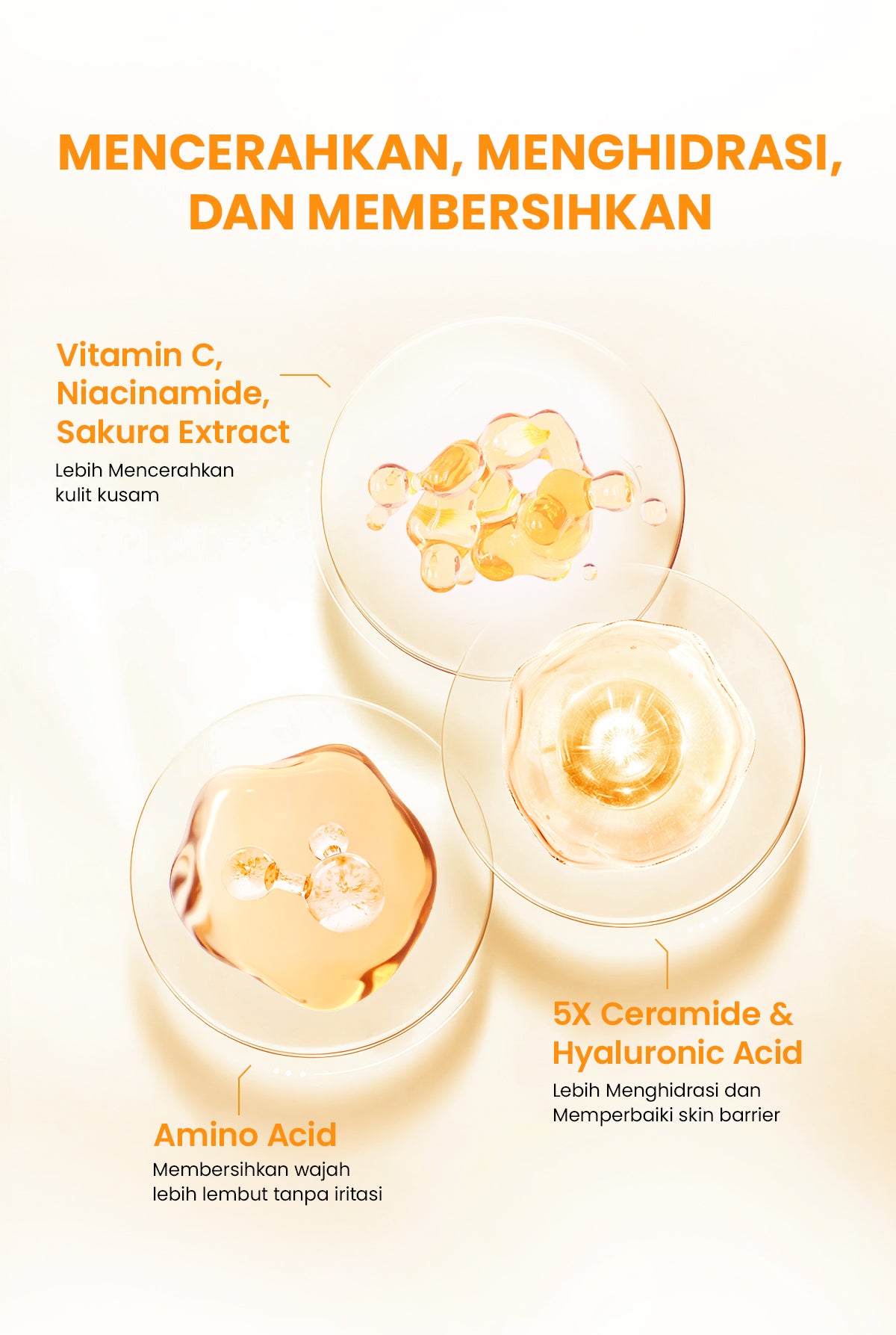YOU Hy! Amino Glo-Win Brightening Facial Wash Mencerahkan Niacinamide Glowing Skin