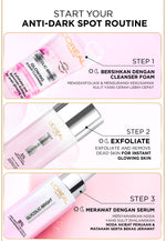 L’Oreal Paris Glycolic Bright Peeling Toner - 25 (Kulit Cerah, Halus dan Glowing dalam 30 detik)  Kulit Kusam, Noda Hitam, Bekas Jerawat, Eksfoliasi  Brightening