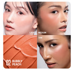 Haquhara Blushy Ever After Cream Blush / Blush On Cream / Perona Wajah Shades Pink / Peach