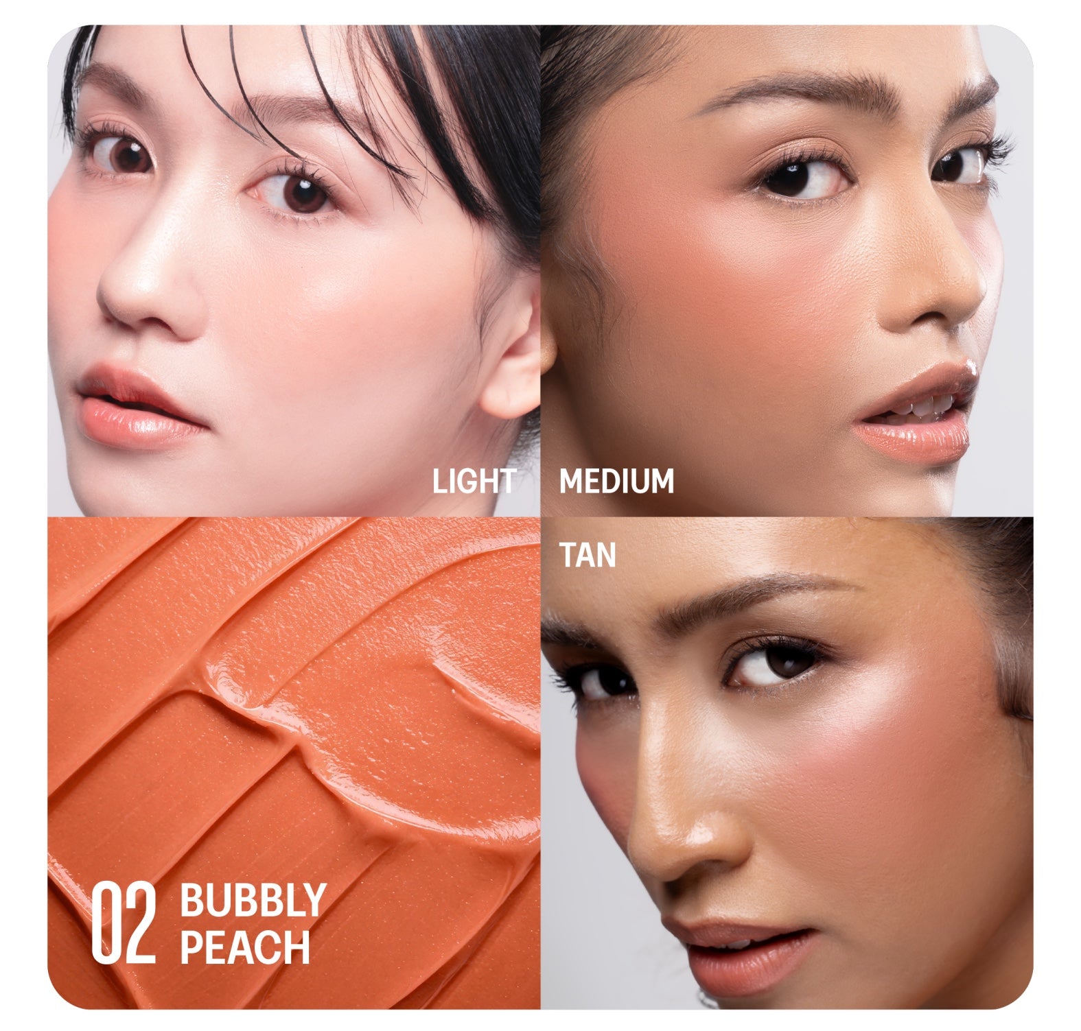 Haquhara Blushy Ever After Cream Blush / Blush On Cream / Perona Wajah Shades Pink / Peach