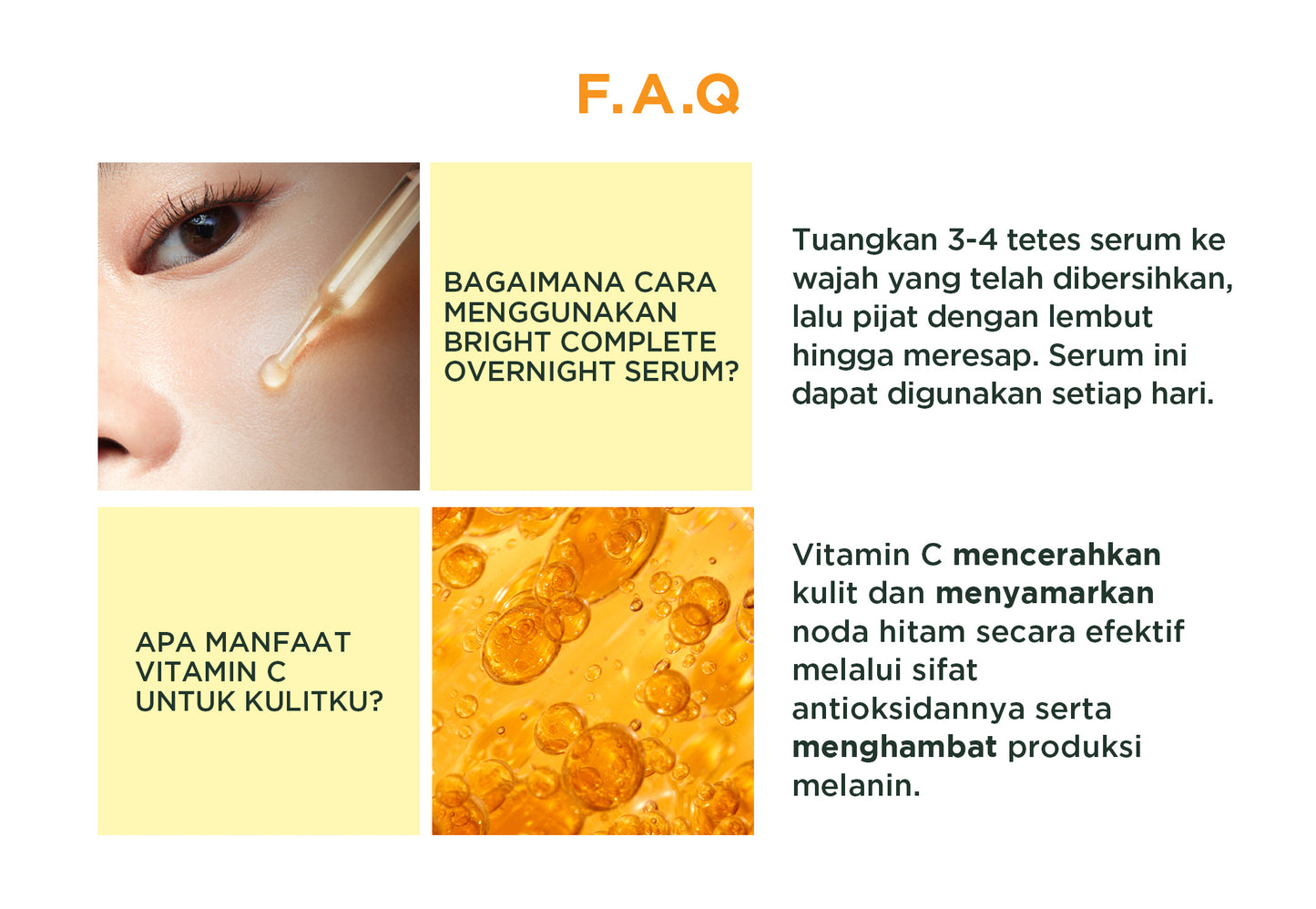 GARNIER Serum Bright Complete Overnight PURE VITAMIN C Serum 15ml 30ml - Skincare Mencerahkan Wajah Vitamin C Cocok untuk semua jenis kulit Serum Malam