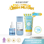 Azarine Basic Skincare Kit (Sunscreen + Toner + Serum) [3PCS] Paket TRIAL KIT KULIT KOMBINASI SENSITIF BERJERAWAT BERMINYAK KERING KUSAM KOMEDO