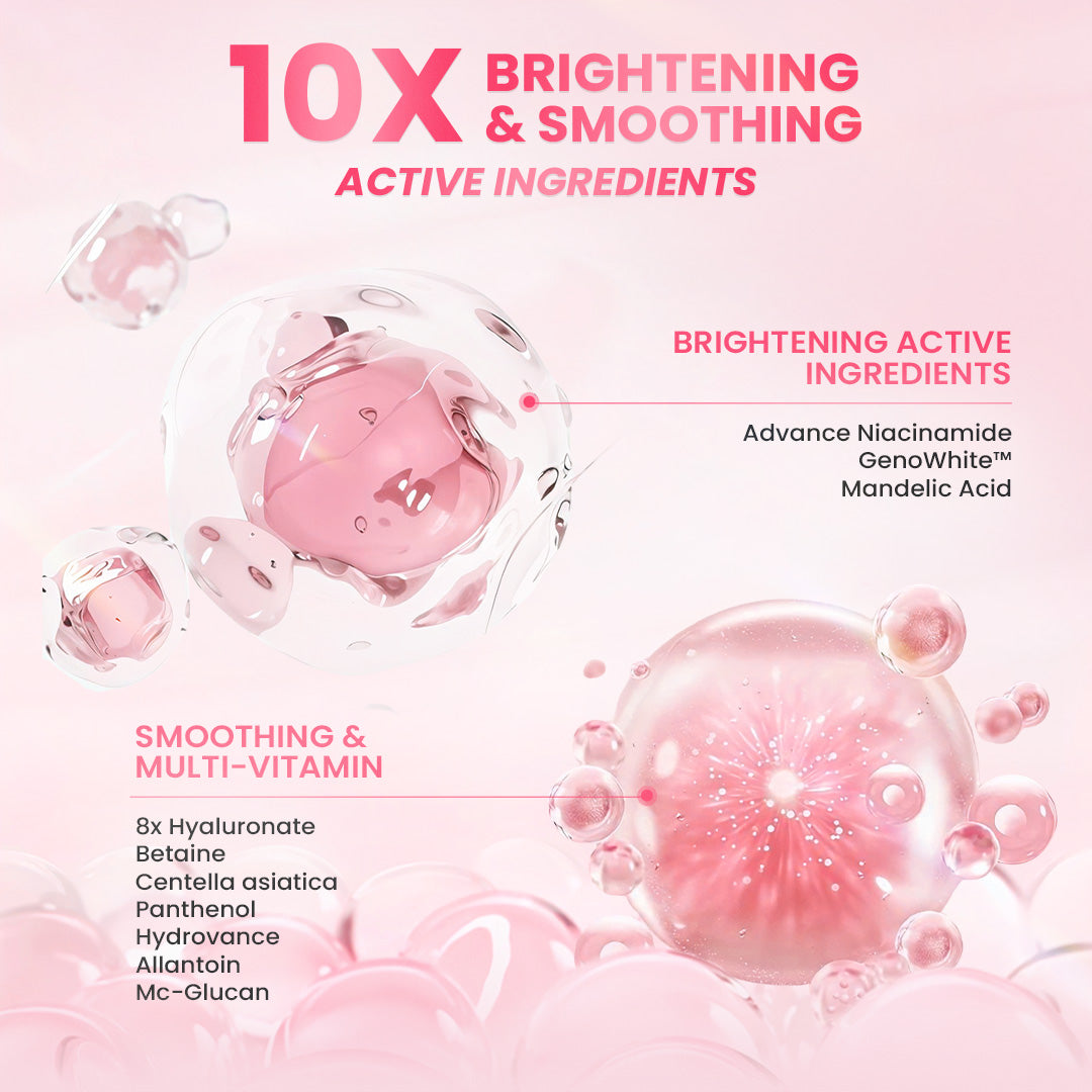 Hanasui Glow Expert Toner Essence New Improved Formula - Hidrasi Maksimal Mencerahkan & Menghaluskan - Niacinamide & Genowhite