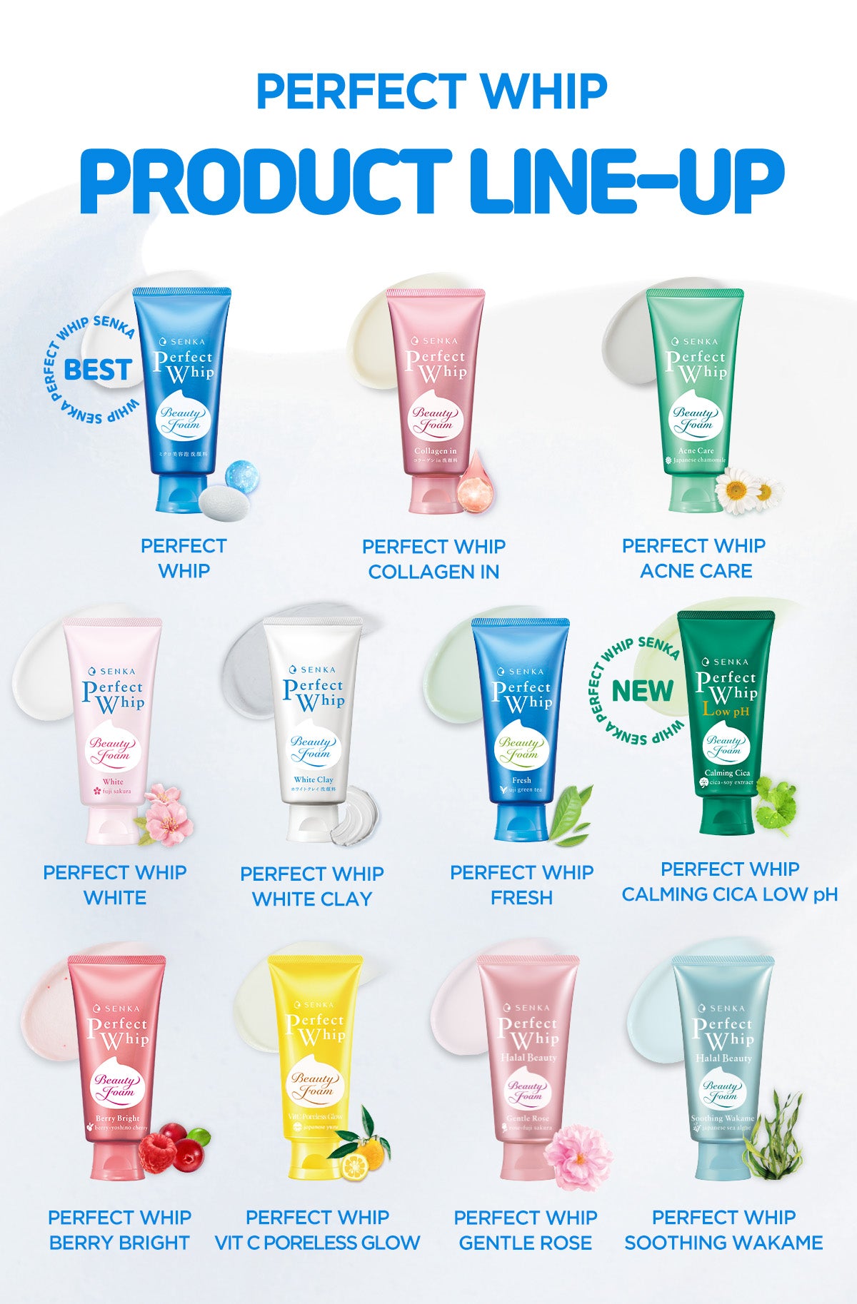 [TWINPACK] SENKA Perfect Whip Low pH Calming Cica 100gr [BUY 2 GET 4 Kuota Terbatas/Hari]