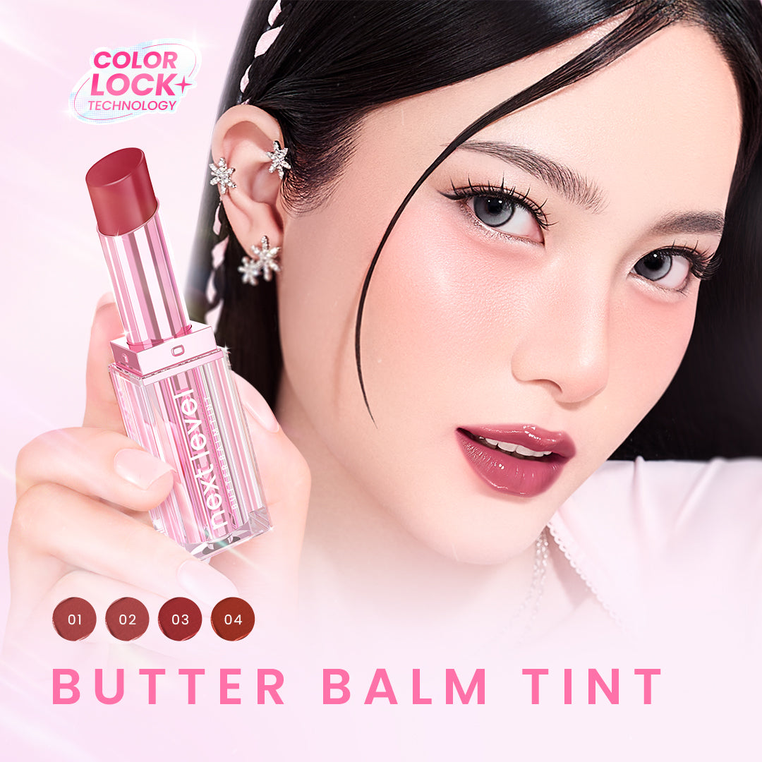 [Twinpack] Hanasui Next Level - Blurry Tint Bouncy Blush Butter Balm Liplast Cream Lip Tint Tahan Lama Velvet Finish Longlasting Bounce Tinted Balm Melembabkan Pigmented Matte Finish