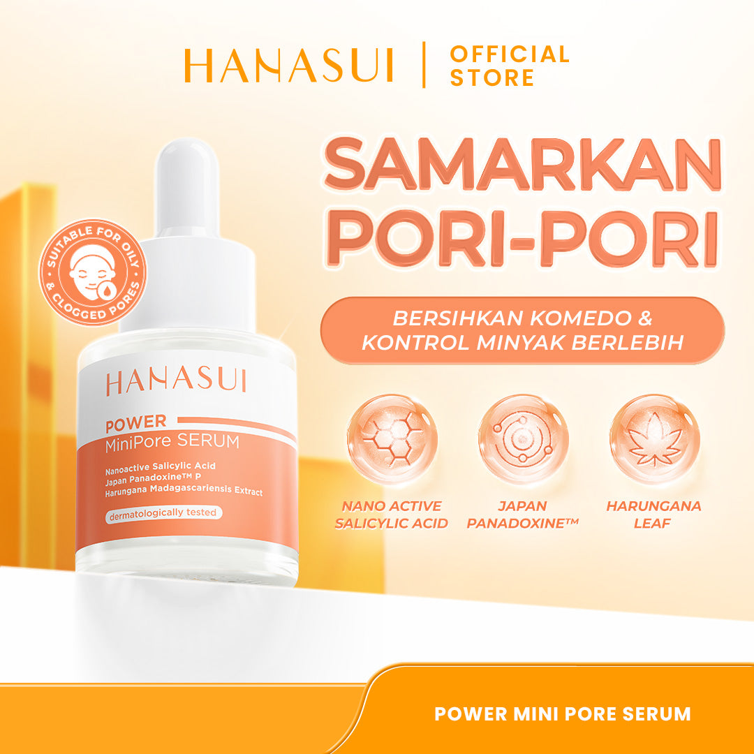 Hanasui Power Mini Pore Serum - Kurangi Komedo & Kontrol Minyak Berlebih Pori tersumbat Salicylic Acid