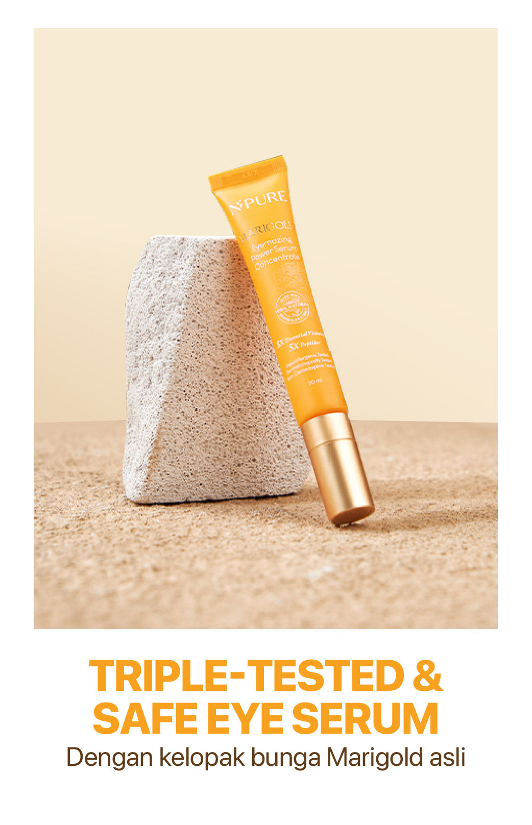 NPURE Eye Serum / Marigold / Eyemazing Power Serum Concentrate/ Krim Mata / Anti Mata Hitam Panda / Kantong Mata