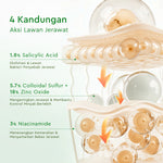 GLAD2GLOW Acne Drying Lotion Mengeringkan Jerawat 8 Jam Dengan Sulfur BHA & Bahan Alami Instant Acne Care Acne Gel Patch Spot Jerawat Serum Moisturizer Acne Skincare Wajah face wash facial Salicylic Acid Niacinamide g2glow official store