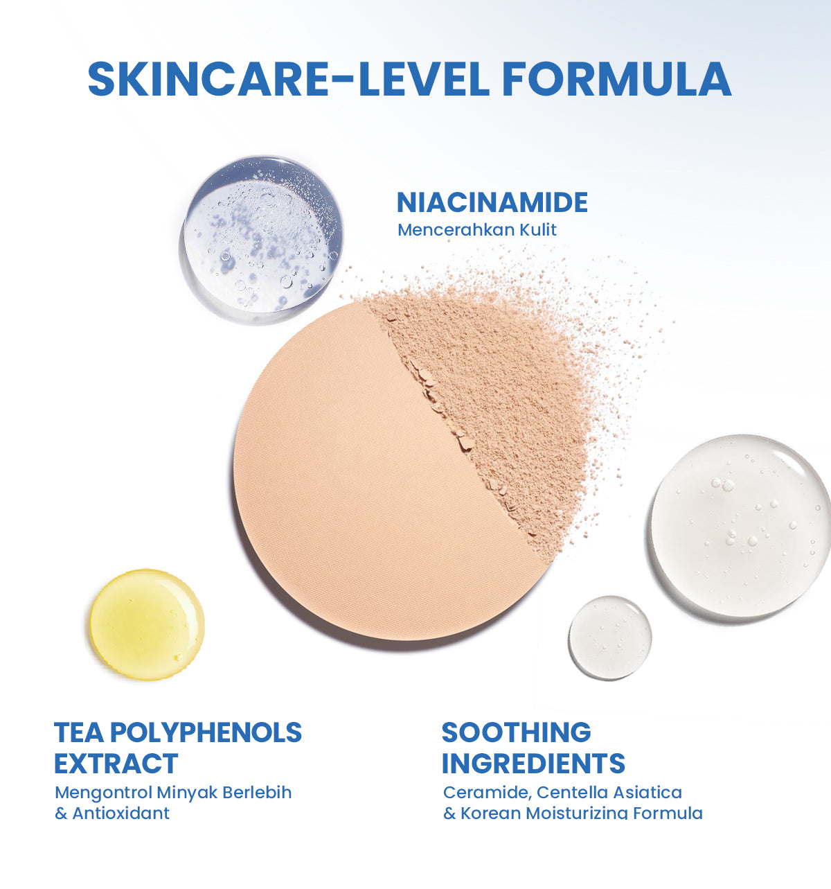 YOU Cloud Touch Dreamy 3 in 1 Two Way Cake Bedak Padat Two Way Cake Makeup