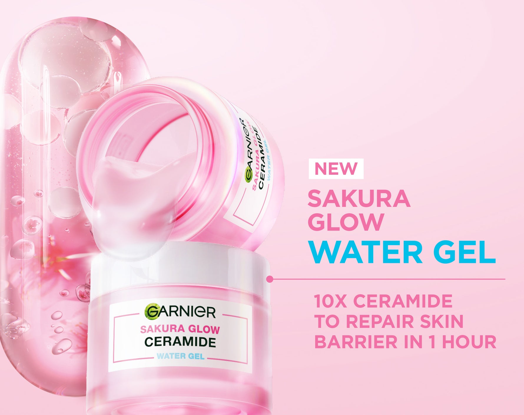 (PAKET HEMAT ISI 3) GARNIER Super UV Invisible Air-Mist Sunscreen Spray SPF 50+ PA++++ Micellar Pink Sakura Glow Water Gel Skin Barrier Repair Daily Cleanser Moisturizer Protection Essentials Bundle - 75 ml + 50 ml + 125 ml