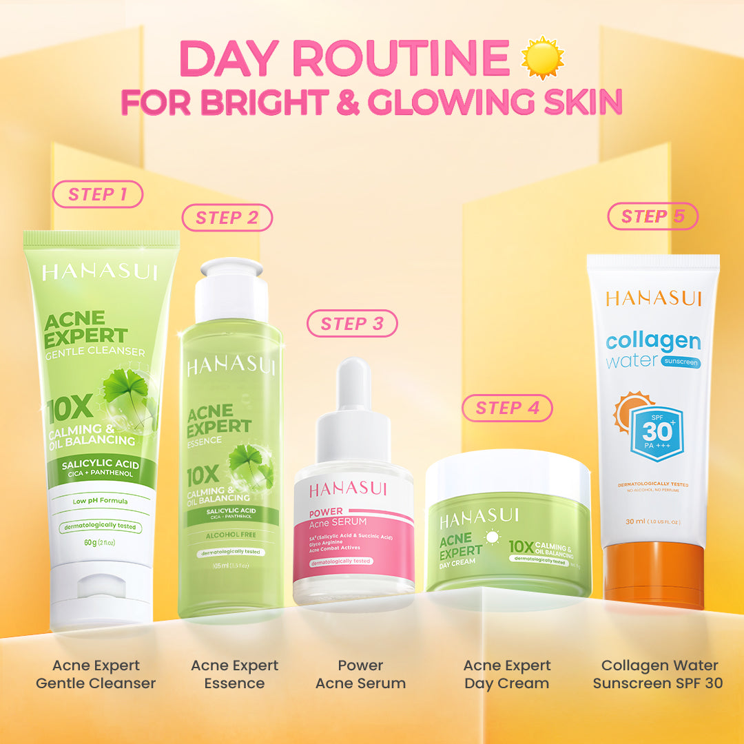 Hanasui Power Acne Serum - Jerawat & Beruntusan Menenangkan & Kurangi Produksi Minyak Salicylic Acid dan Glycolic Acid