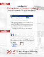 NEWLAB Brightlogy C-Gluta 360 Boost || Minuman Glutathione untuk Pemutih Badan || Glutathione Kapsul || Glutathione Whitening 50gr