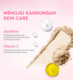 Glad2Glow Perfect Blurring Powder Foundation waterproof setting two way cake TWC Mengandung squalane dan vitamin E concealer pengontrol minyak meratakan warna kulit bantalan udara yang menjaga kelembapan alas bedak krim BB concealer g2glow official store