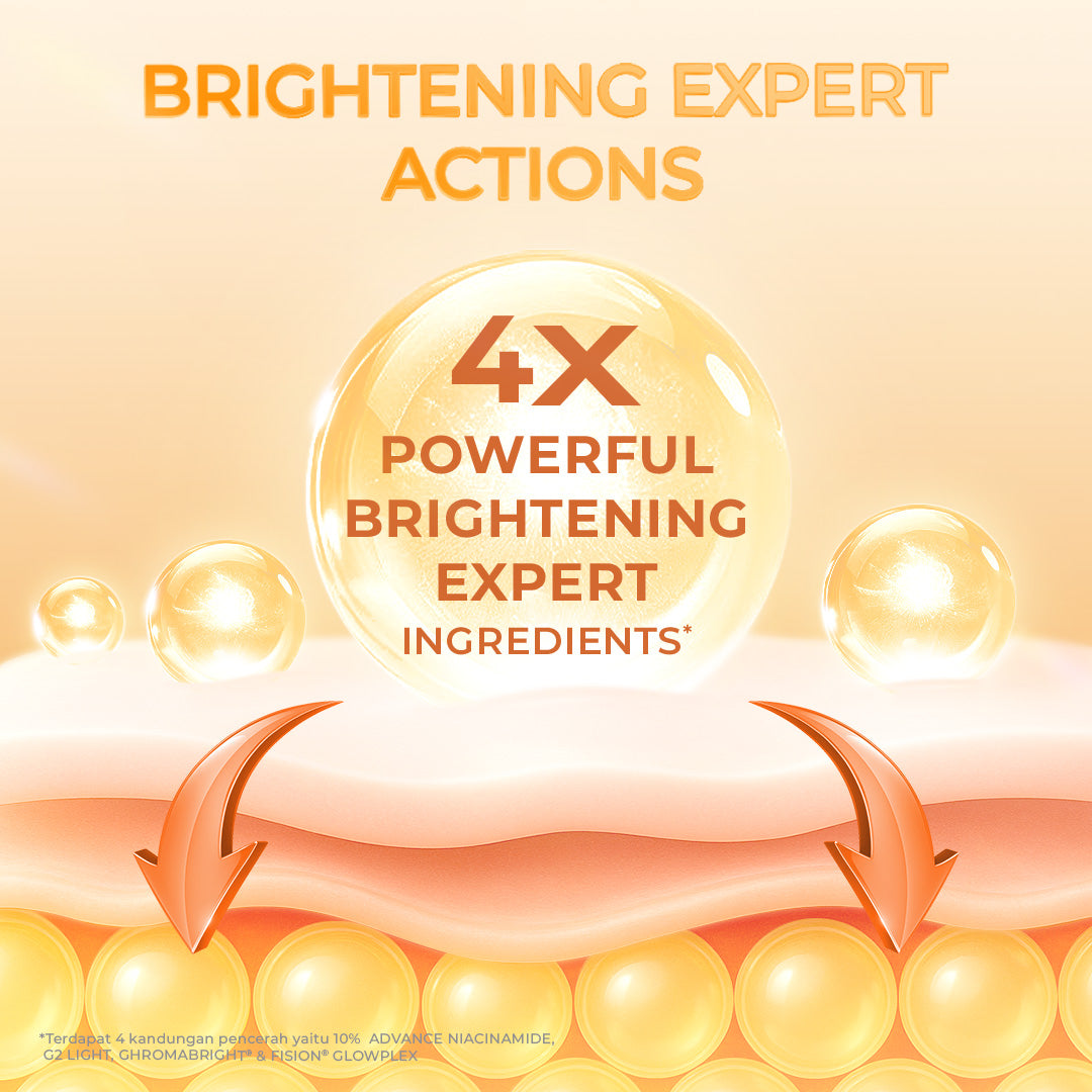 【5pcs Hemat】(REAL 10% ADVANCE NIACINAMIDE) Hanasui Power Bright Expert Serum - Mencerahkan, Kurangi Bintik Hitam Bekas Jerawat