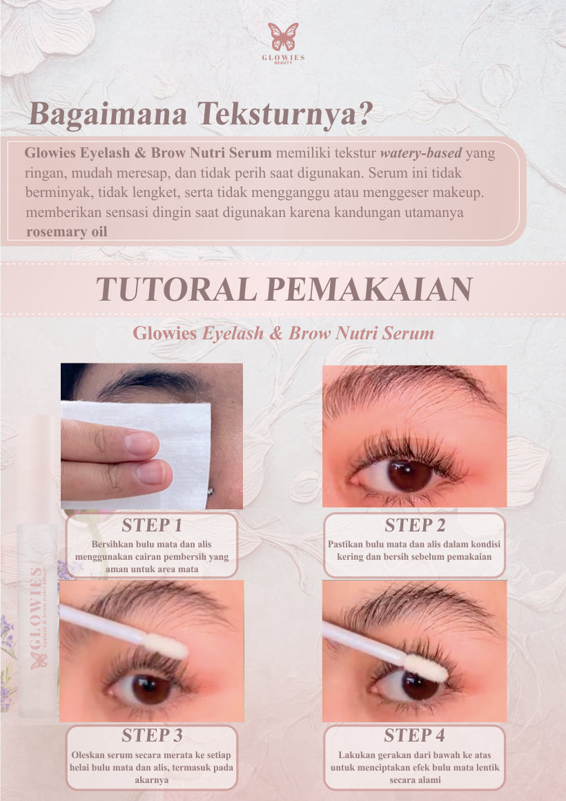 Glowies Triplepack Serum Bulu Mata 3 Pcs Serum Bulu Mata dan Alis Eyelash 4 ml Water Based Serum Menumbuhkan Bulu Mata Memanjangkan dan Merawat Bulu Mata & Alis