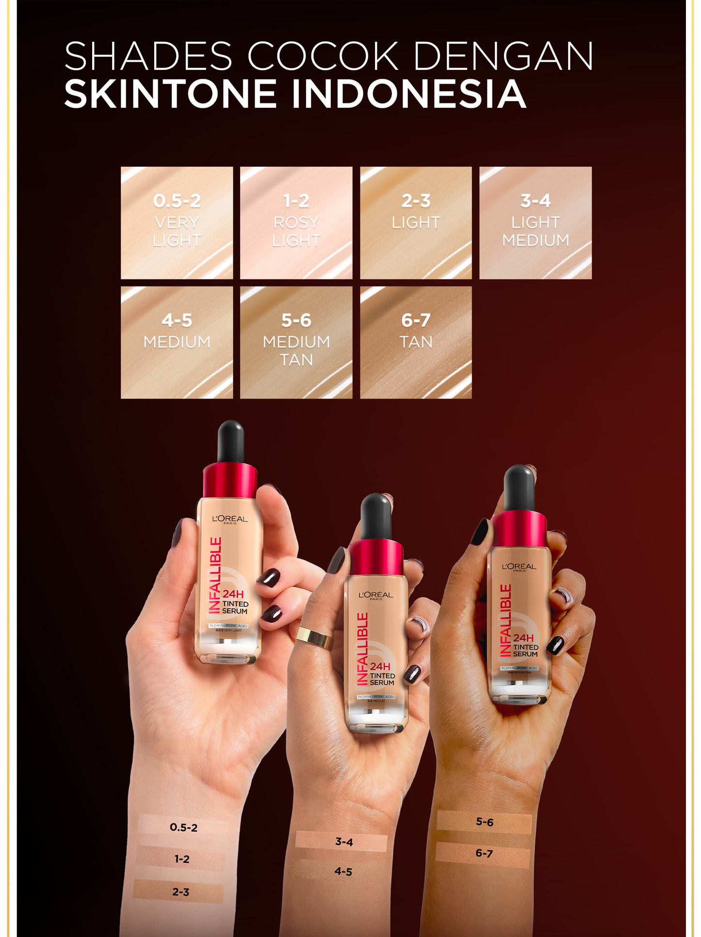 [BARU] L'OREAL PARIS INFALLIBLE 24H TINTED SERUM FOUNDATION LIGHTWEIGHT BREATHABLE RINGAN TAHAN HINGGA 24 JAM