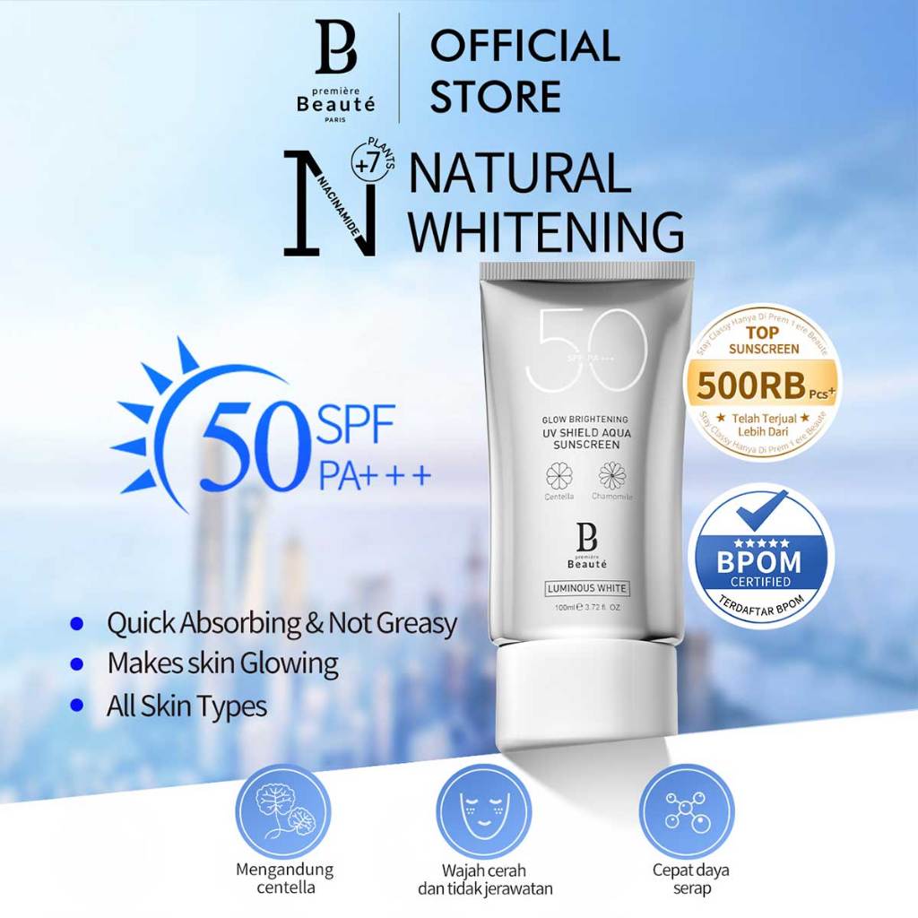 [New Year Gift]  PREMIERE BEAUTE [BUY 6 GET 7] Intensive Whitening Kit 6 Pcs Glow Whitening Paket Series Brghtening Packet wajah Skincare BPOM