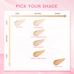 Glad2Glow 2lN1 VELVET MAKEUP SET-LOOSE POWDER+CUSHION Coverage Tinggi Second Skin Flawless Semi Matte Transferproof Tahan Lama instan Blurring Minyak Extract Air Blurry Technology