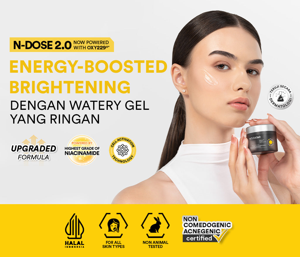 Whitelab Water Moisturizer Brightening - Pelembap Hidrasi Pencerah Wajah N-Dose+ 2.0 Intensive nite cream