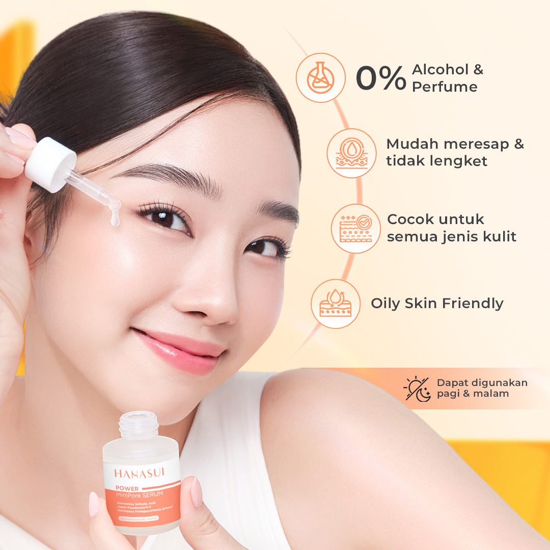 Hanasui Power Mini Pore Serum - Kurangi Komedo & Kontrol Minyak Berlebih Pori tersumbat Salicylic Acid