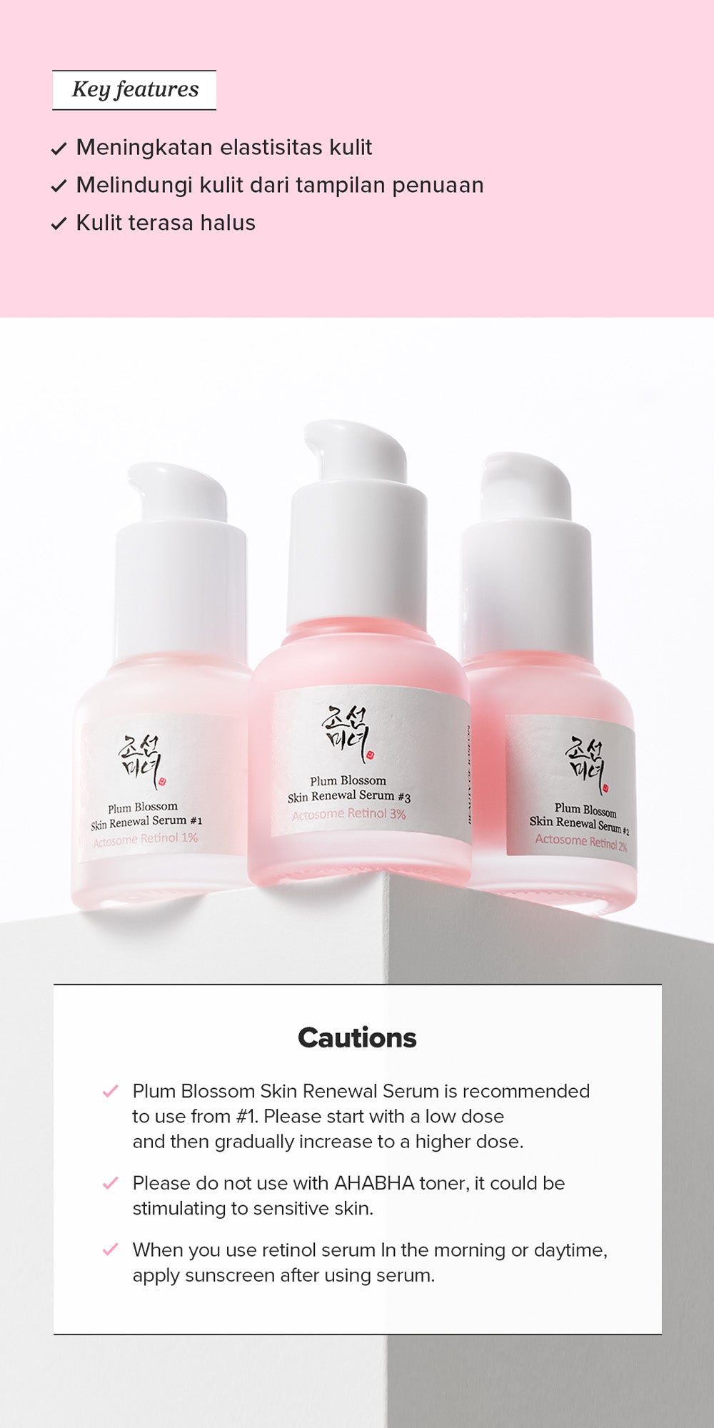 Beauty of Joseon Plum Blossom Skin Renewal #1 : Actosome Retinol 1% + Plum Blossom