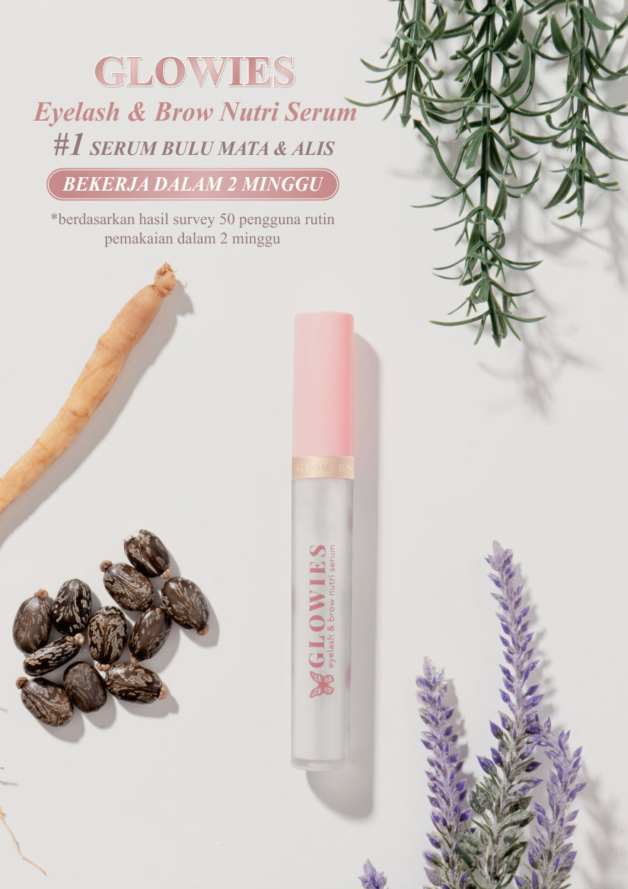 [Flash Sale] Glowies Serum Bulu Mata Serum Bulu Mata dan Alis Eyelash & Brow Nutri Serum 4 ml Water Based Serum Menebalkan dan Menumbuhkan Bulu Mata dan Alis