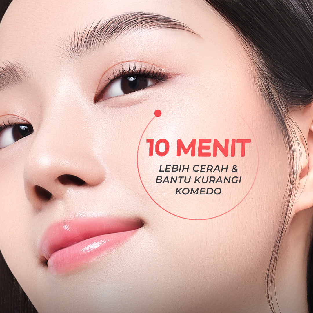 Hanasui Power Peeling Serum -  Eksfoliasi Wajah Mencerahkan, Angkat Sel Kulit Mati Komedo, Kulit Tidak Iritasi Kering