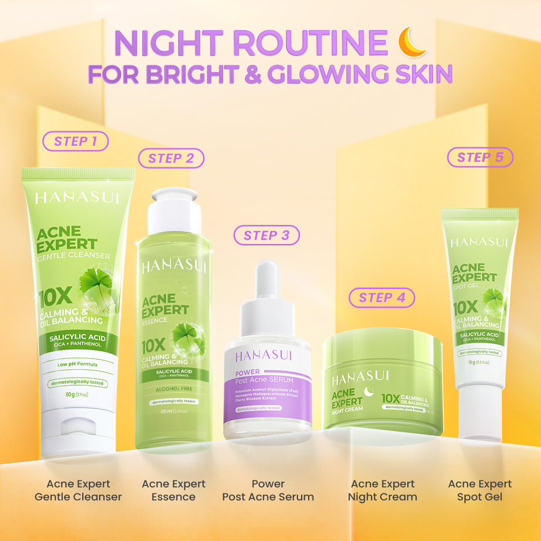 Hanasui Power Post Acne Serum - Pudarkan Bekas Jerawat PIE & PIH Mencerahkan dan Kurangi Kemerahan Cegah Jerawat Kembali