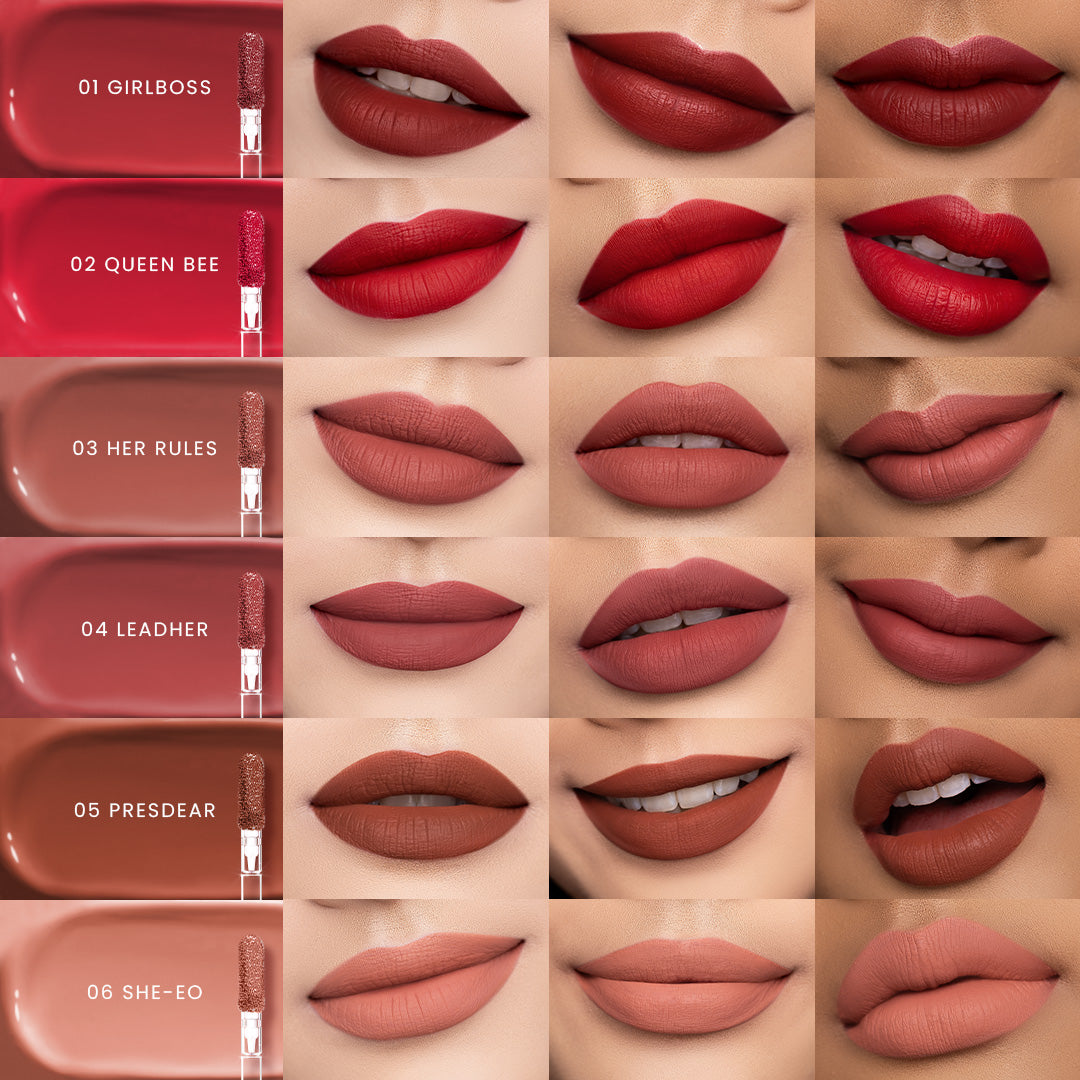 Hanasui Next Level Liplast Cream - Liplast Cream Tahan Lama Pigmented Matte Finish Maximum Coverage Ringan