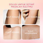 Glad2Glow Bright & Moist Body Serum Series | Body Cream Body Lotion Brighten Moist & Smooth Pemutih Badan Body Serum Glow & Peeling Menghidrasi Kulit Mencerahkan Dan Pemutih Tubuh Atasi Belang Brighty Care Whiten Handbody ohbt Lotion g2g official store